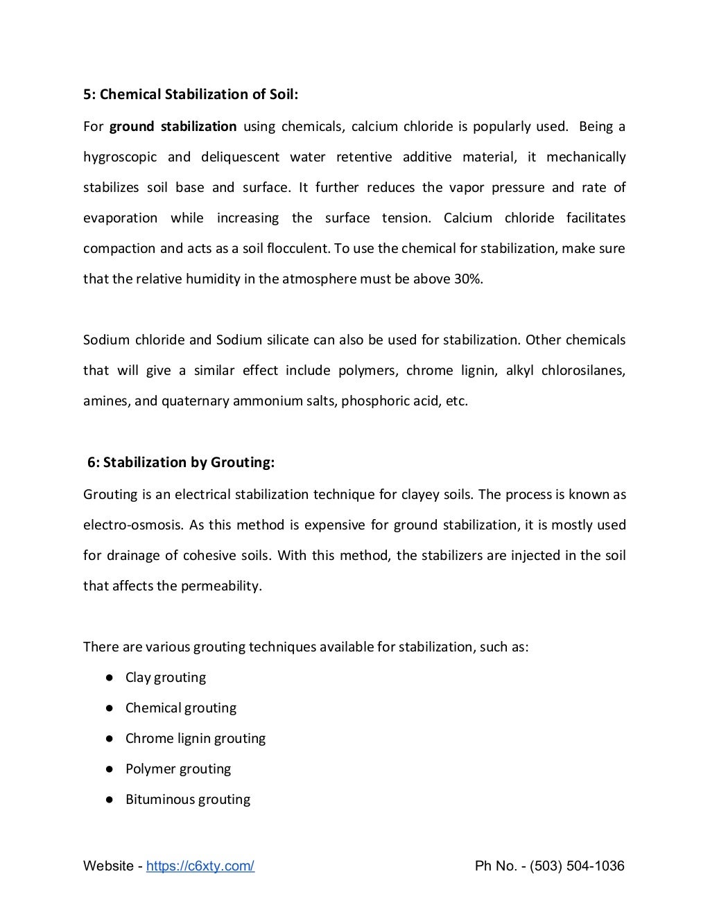 Explore Ground Stabilization Methods & Load Support System