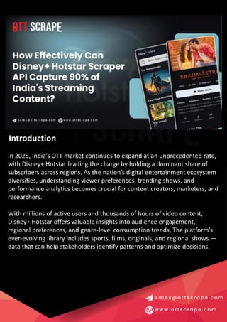 Explore Indian Streaming Data by Disney+ Hotstar Scraper API.pdf