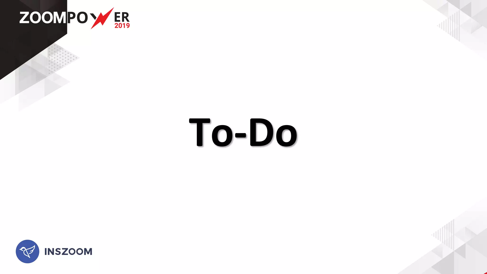 To-Do
 