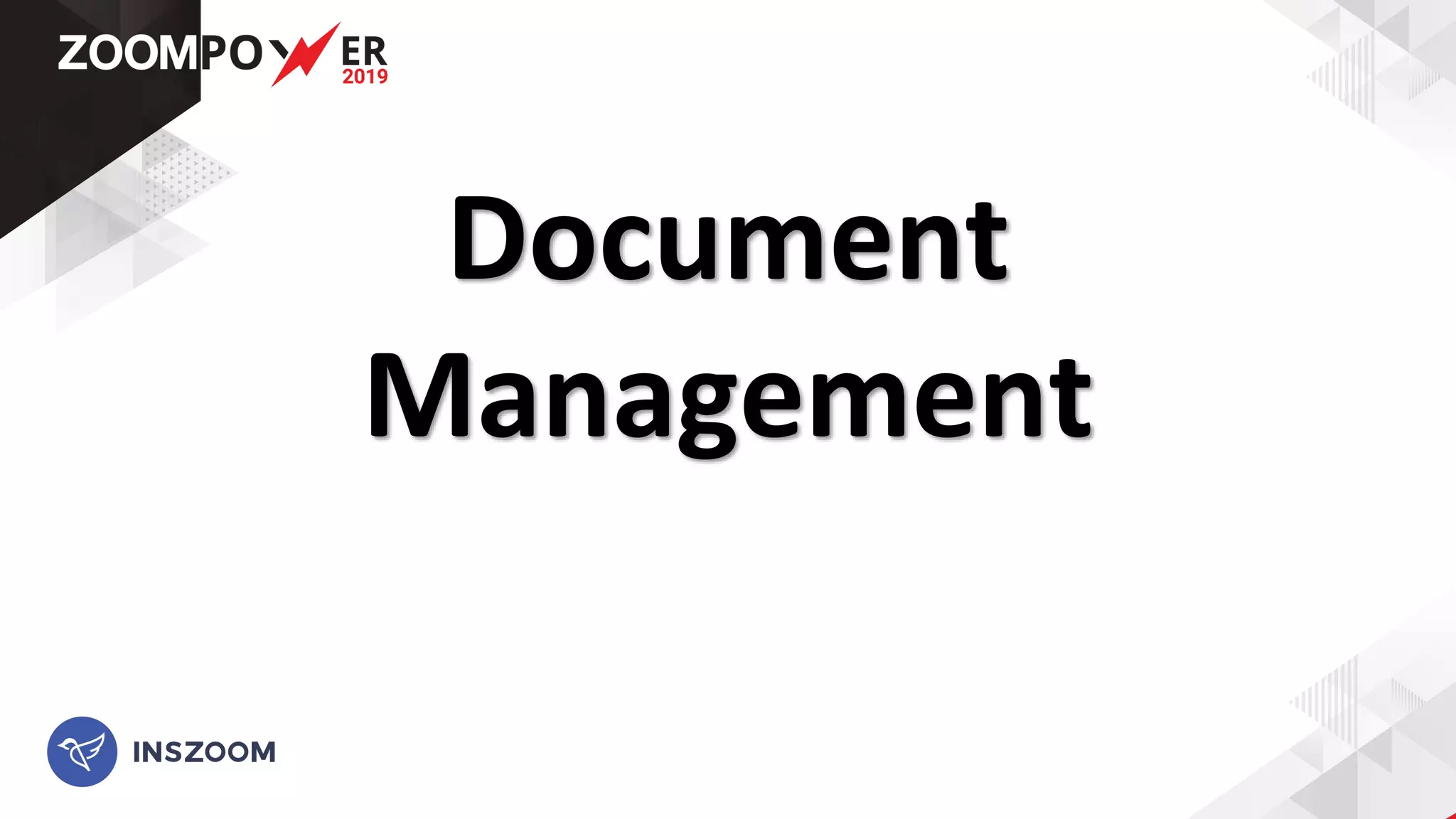 Document
Management
 