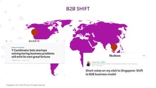 Copyright © 2017 GELLIFY S.p.A. All rights reserved.
B2B SHIFT
 