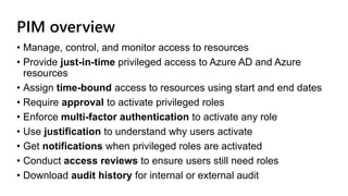 Explore RBAC and PIM in M365 | PPTX