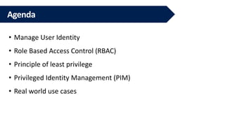 Explore RBAC and PIM in M365 | PPTX