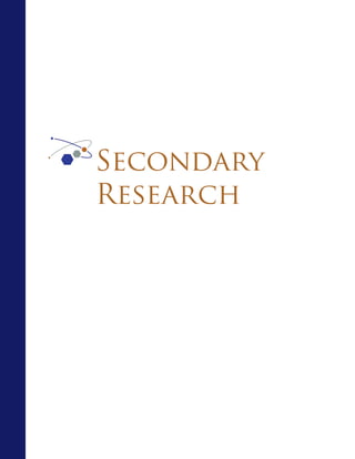 Secondary
Research
 