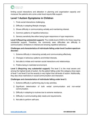 Explore the Levels of Autism in Brief: A comprehensive guide | PDF