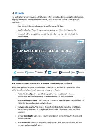 Explore the Top 10 Sales Intelligence Platforms that You Can’t Miss in ...