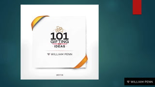 Explore unique 101 interesting gifting ideas at william penn