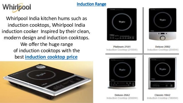 Whirlpool India Home Appliances Induction Cooktops Washing Machine