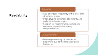 Exploring-Ada Programming Language and its concepts | PDF