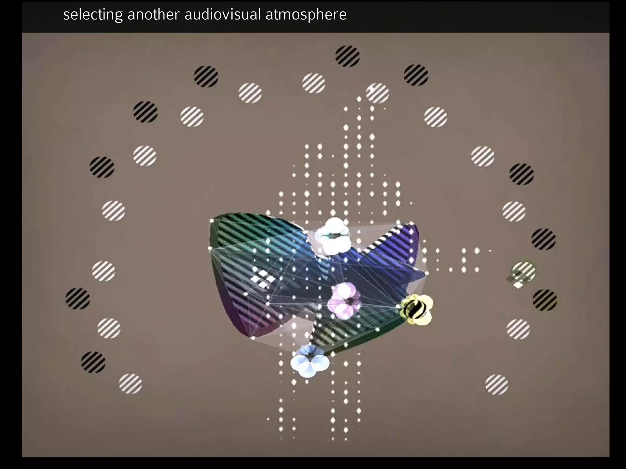 selecting another audiovisual atmosphere
 