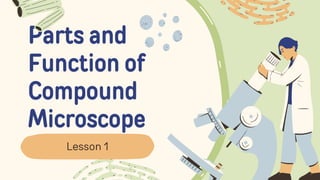 Parts and
Function of
Compound
Microscope
Lesson 1
 
