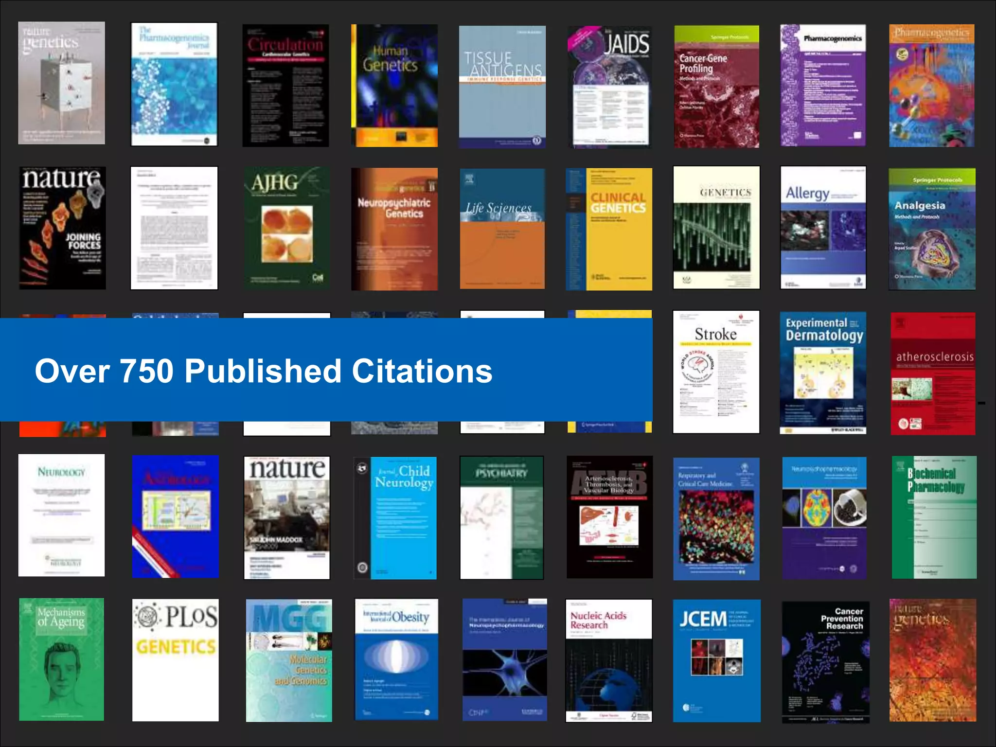 -
Over 750 Published Citations
 