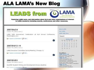 ALA LAMA’s New Blog
 
