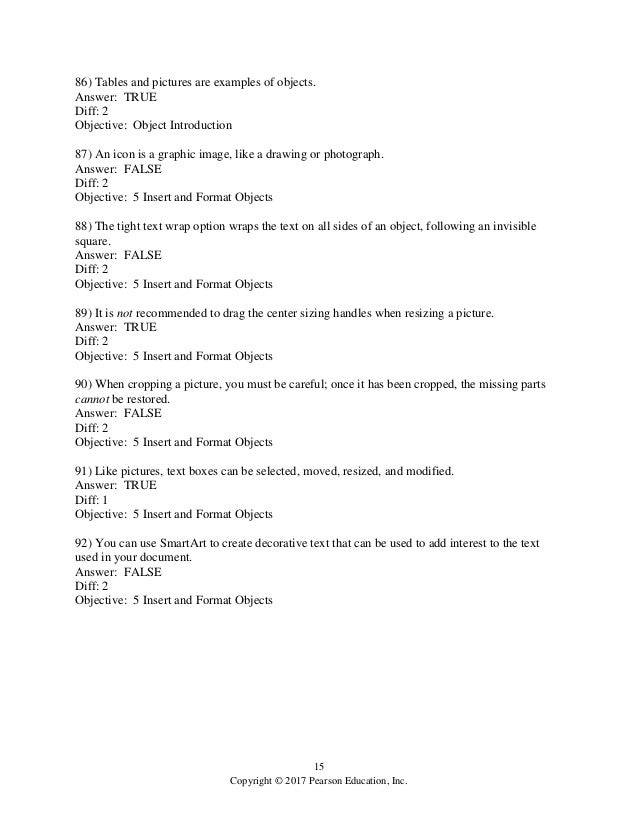 Exploring Microsoft Word 2016 Comprehensive 1st Edition Mulbery Test