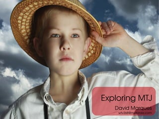 Exploring MTJ
           David Marques
            wtv368@motorola.com
 