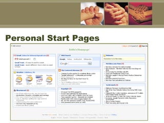 Personal Start Pages 