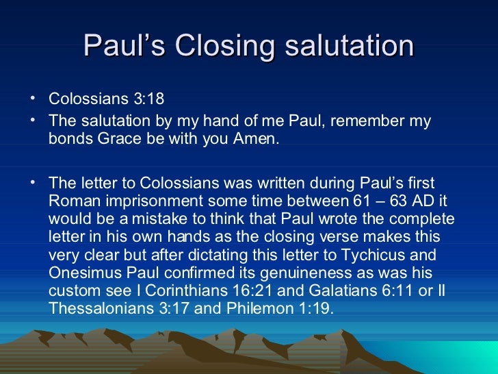 Exploring Paul’S Letter. Chapters Iii Iv.Ppt Updated