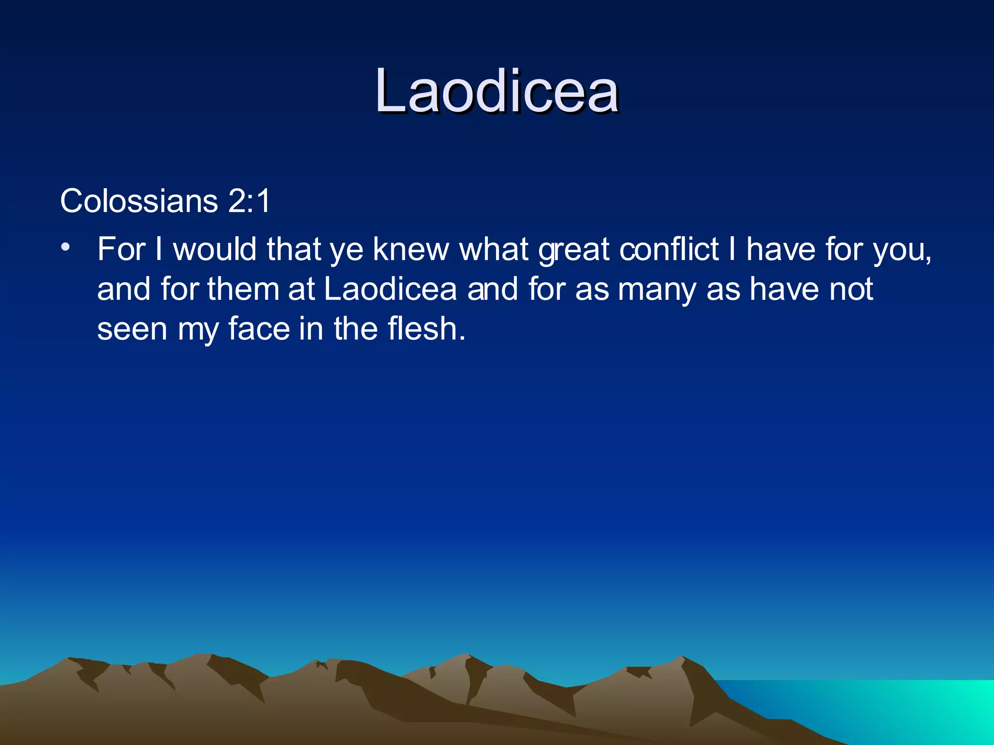 Exploring Pauls Letter To The Colossians Chapters 1 2 | PPT Exploring Pauls Letter To The Colossians Chapters 1 2 | PPT