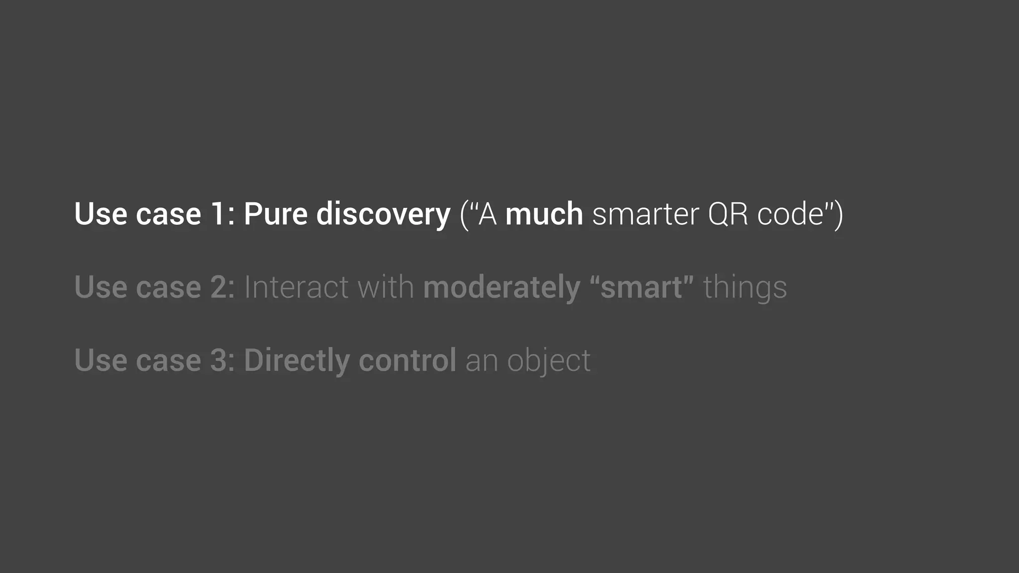 No. The browser is merely an app that incorporates the
Physical Web speciﬁcation. This speciﬁcation is open source,
so companies could build the ability to “see” Physical Web
URLs into other apps.
 