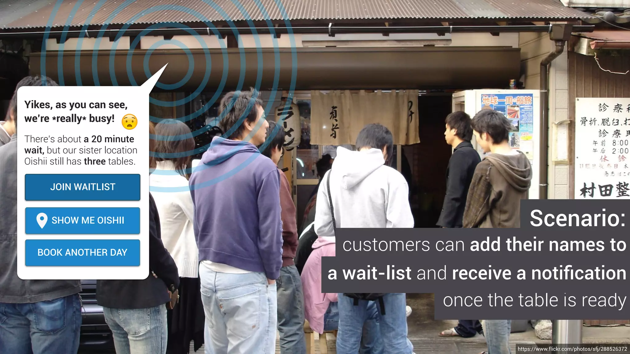 Tube, DLR, London Overground
Part closureLondon Overgroud
Part closureNorthern
Service closedWaterloo & City
Good service
on all other
lines
Average wait at North
Entrance is 12 minutes
https://www.flickr.com/photos/oatsy40/24775669489/
you can also dynamically deep-dive
to the exact content that suit a user’s
context and location
 