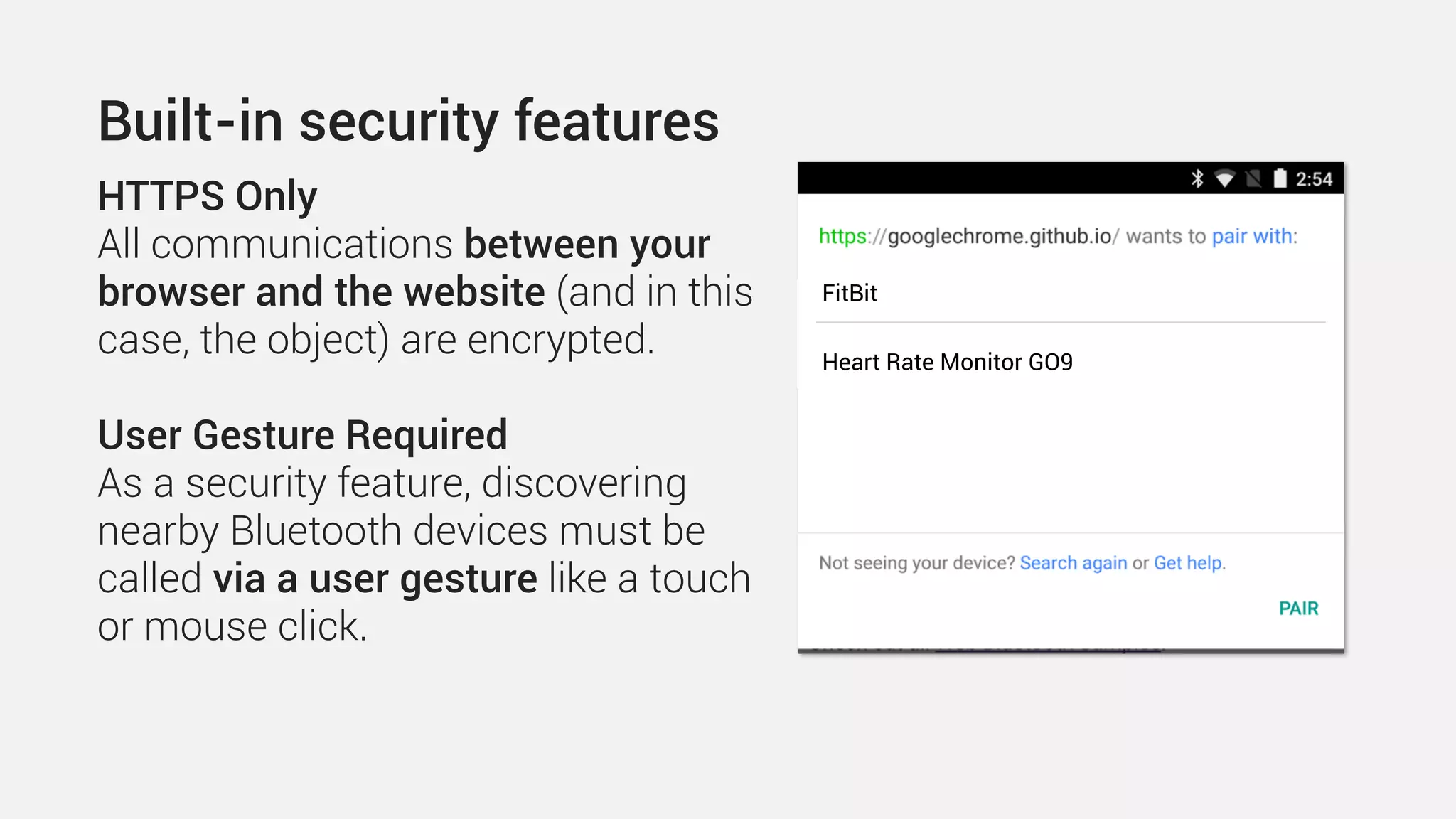 …by extending this pattern to
the web we can create all
sorts of rich and yet casual
interactions while completely
bypassing the friction of ﬁrst
downloading an app
https://www.flickr.com/photos/charlottemorrall/3778508426
GUMBOT
Bet you don’t have a
quarter? Am I right or
am I right?
GUMBOT
No sweat. How about
one of these? That’ll
be $0.25 please.
 