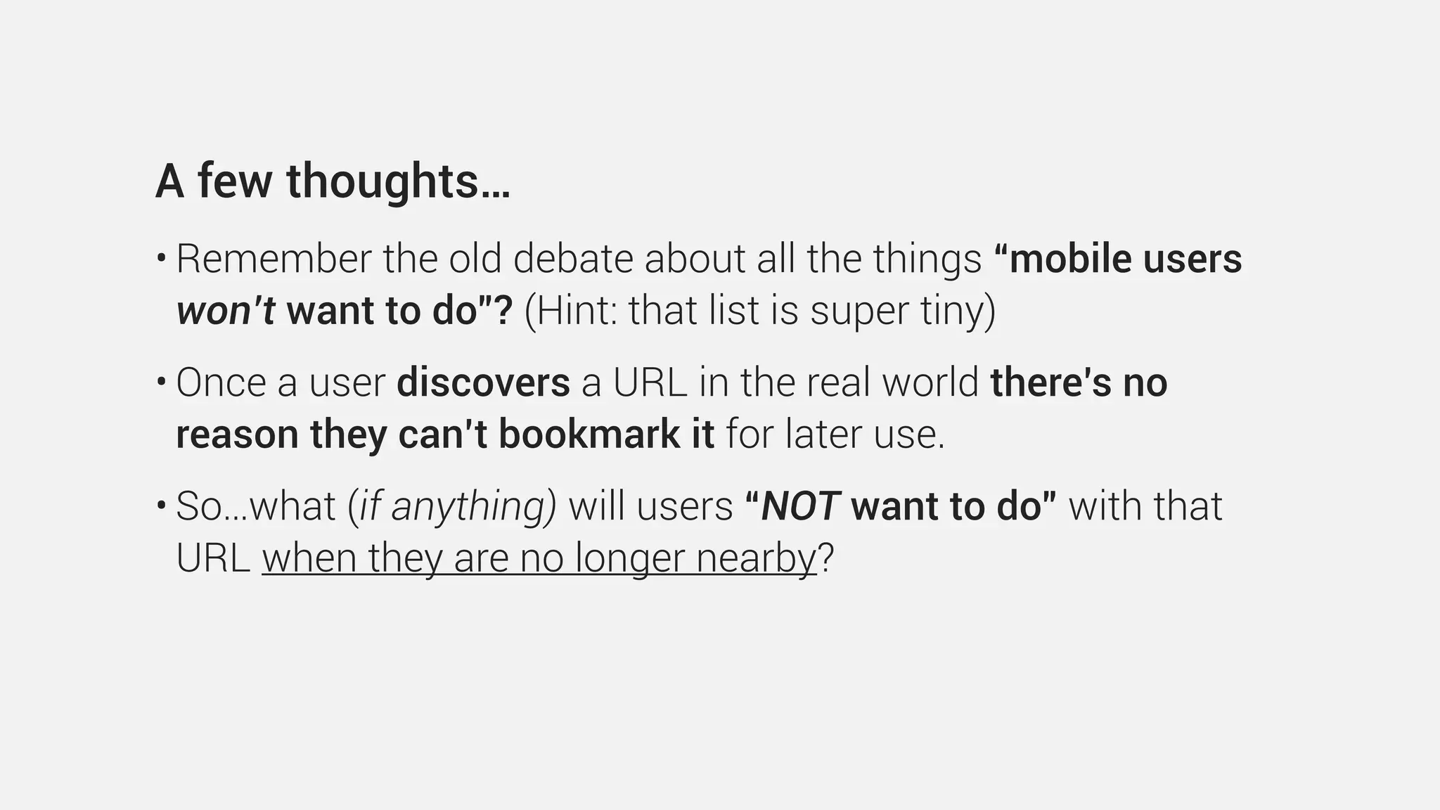 iv. Provide just enough content 
Consider how much content you really need.
 