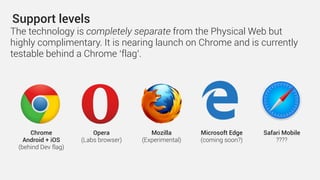 1
cloud
service API
The bridge in your
home receives the
command via wi-ﬁ.
2
3
It transmits the
command (P2P) to
nearby bulbs
If other bulbs are too far from the
bridge, the closest bulb uses a mesh
network to pass the message along
4
For example…
smart
pretty
smart
less
smart
less
smart
less
smart
less
smart
smart
Issue a command:
”Lamp on!”
 