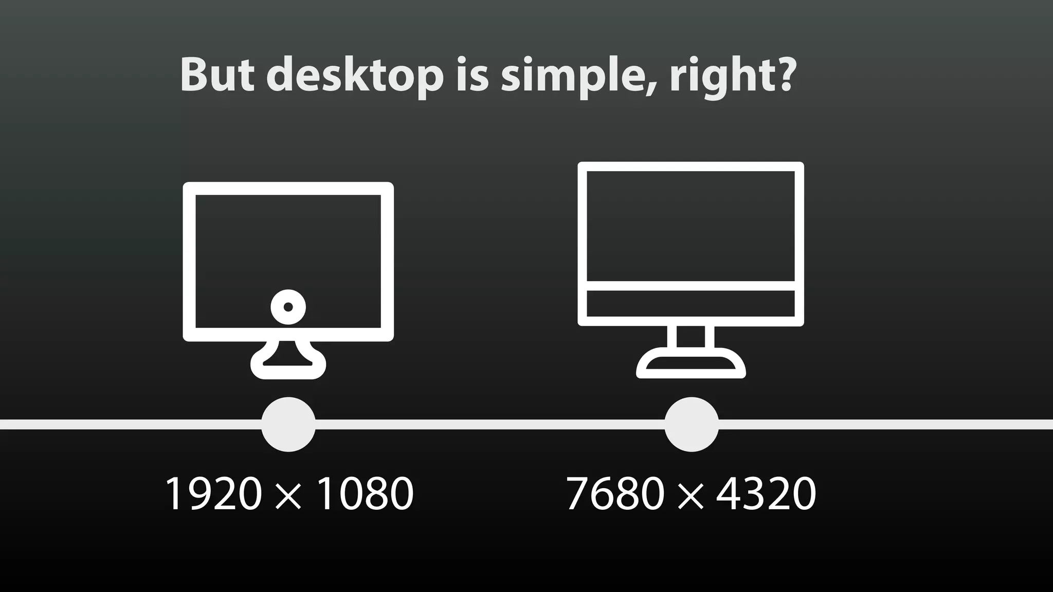 1920 × 1080 Created by Vectors Market from the Noun Project 7680 × 4320 Created by Vectors Market from the Noun Project But desktop is simple, right? 