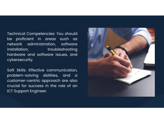 Exploring And Understanding The Requirements For ICT Support Engineer Assessment