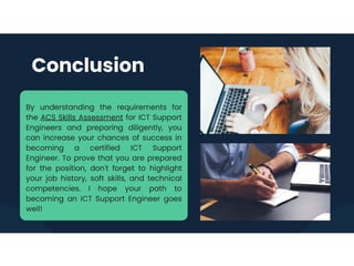 Exploring And Understanding The Requirements For ICT Support Engineer Assessment