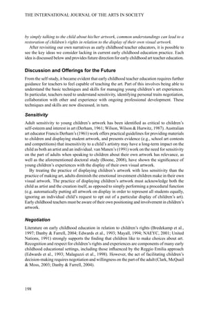 Exploring art in early childhood education | PDF