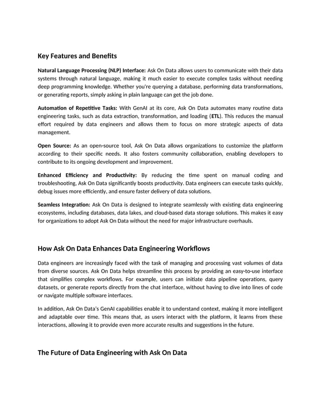 Exploring Ask On Data Revolutionizing Data Engineering with GenAI and ...