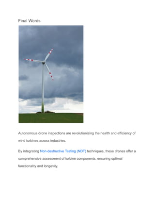Exploring Autonomous Solutions for Wind Turbine Inspection and Repair | PDF