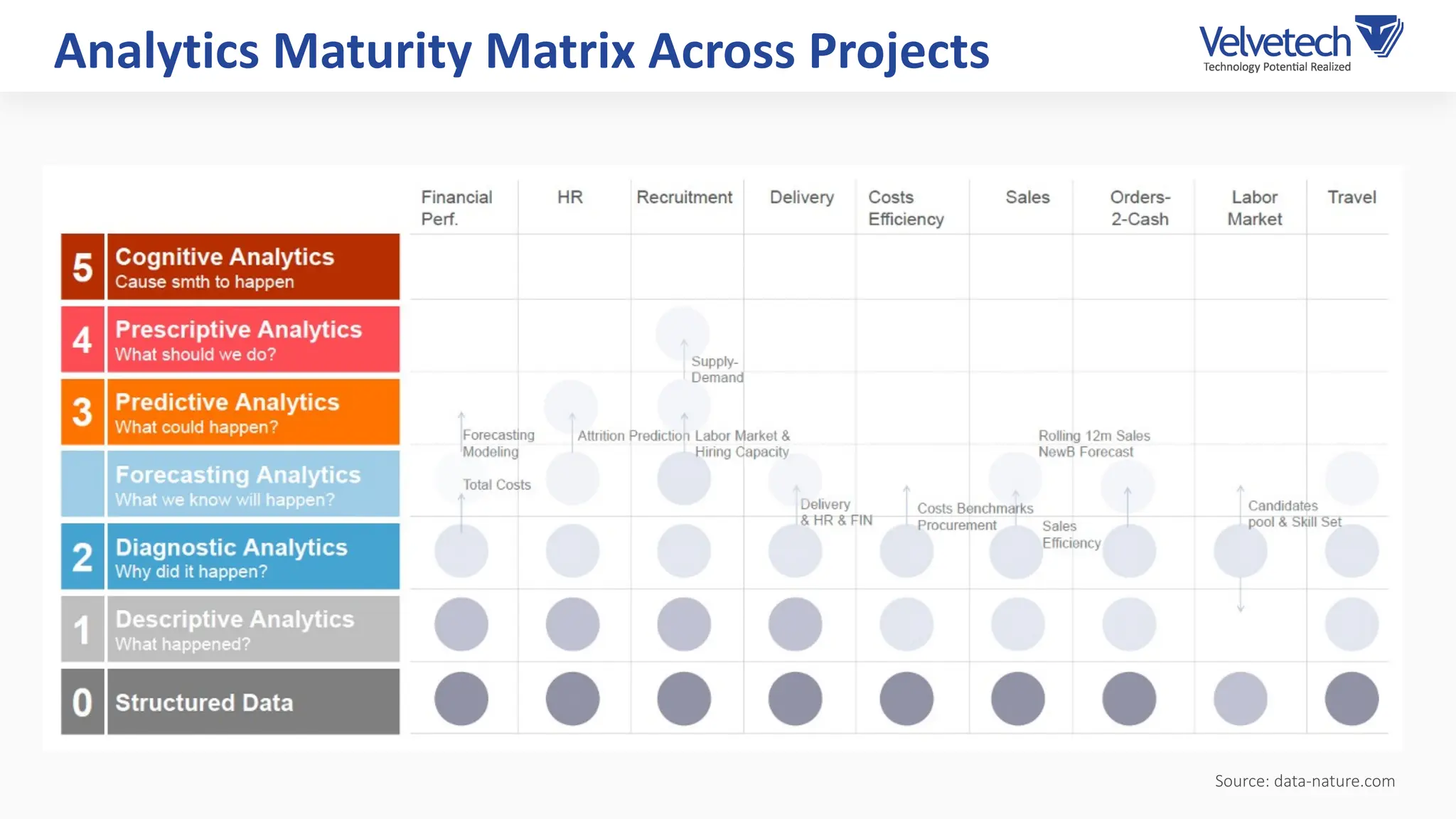 Analytics Maturity Matrix Across Projects
Source: data-nature.com
 