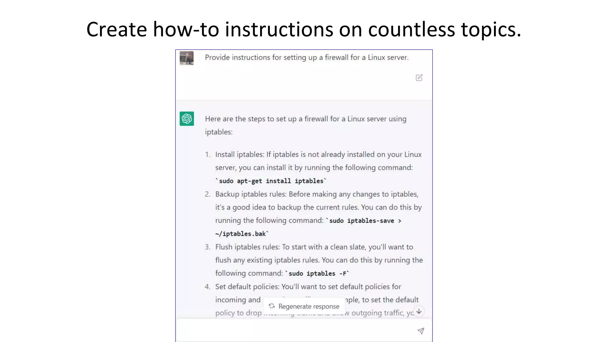 Create how-to instructions on countless topics.
 