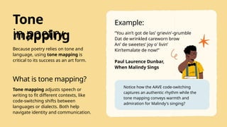 Sings Example Exploring Code-switching in Poetry Education Presentation in Yellow ...