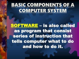 Computer Are Called Computer Program Exploring Computer Fundamentals and Microsoft Windows | PPTX