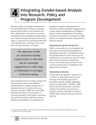 Exploring concepts of gender and health | PDF
