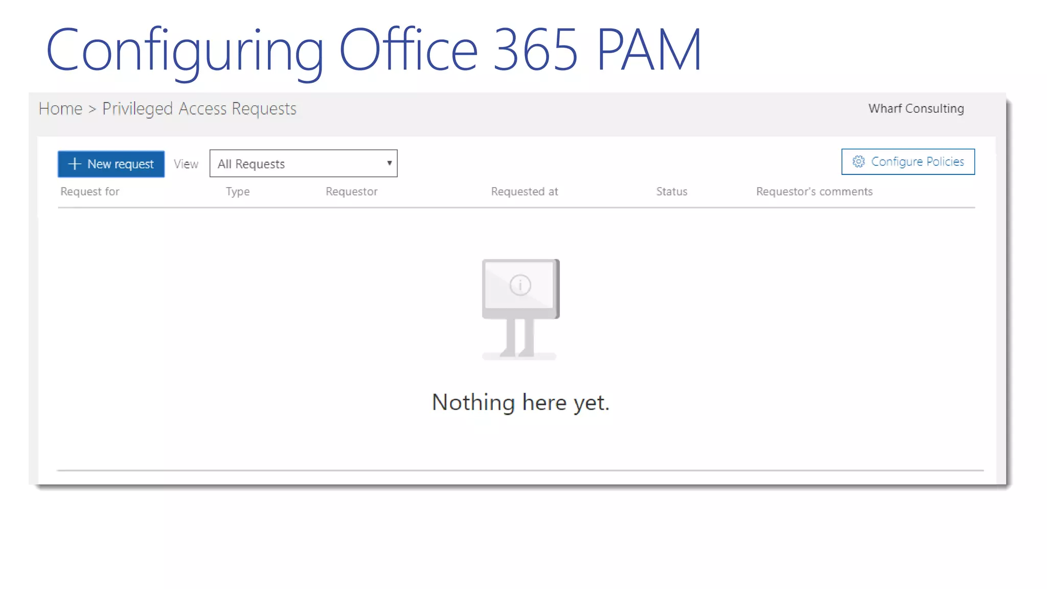 Configuring Office 365 PAM
 