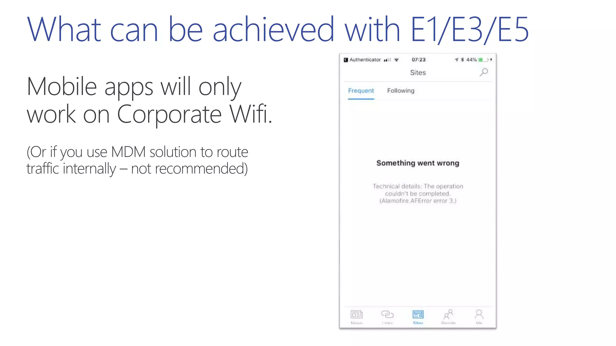 What can be achieved with E1/E3/E5
 
