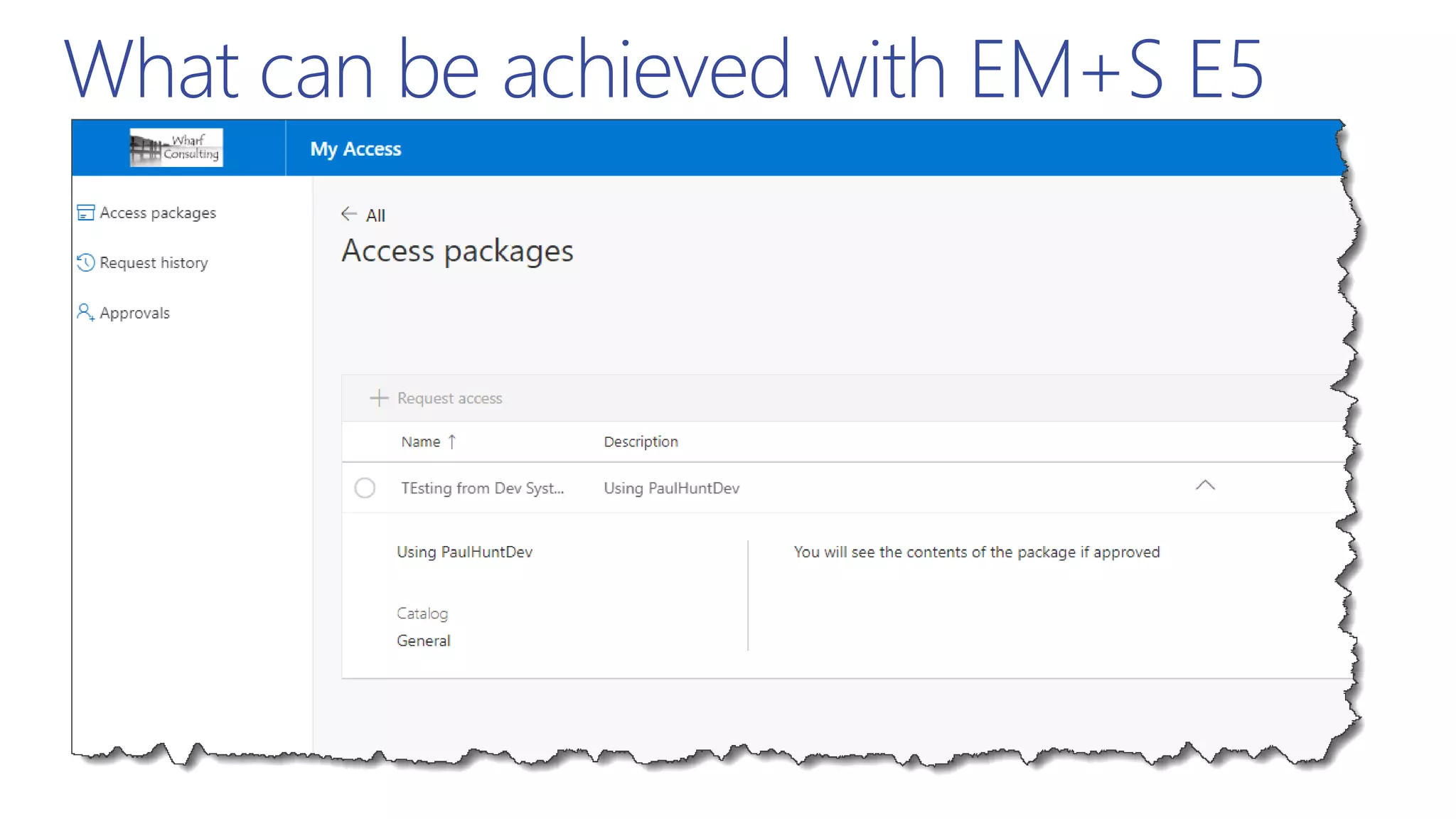 What can be achieved with EM+S E5
 