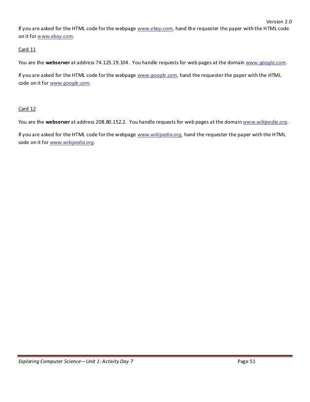 Exploring Computer Science