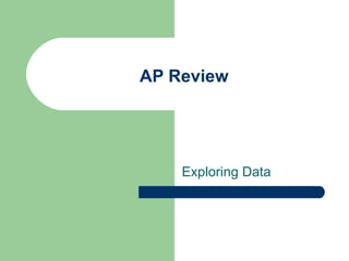 AP Review Exploring Data 