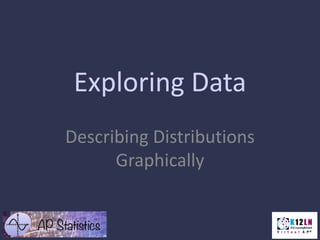 Exploring Data
Describing Distributions
Graphically
 