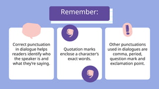 Exploring Dialogue Punctuation Education Presentation in Violet Pink ...