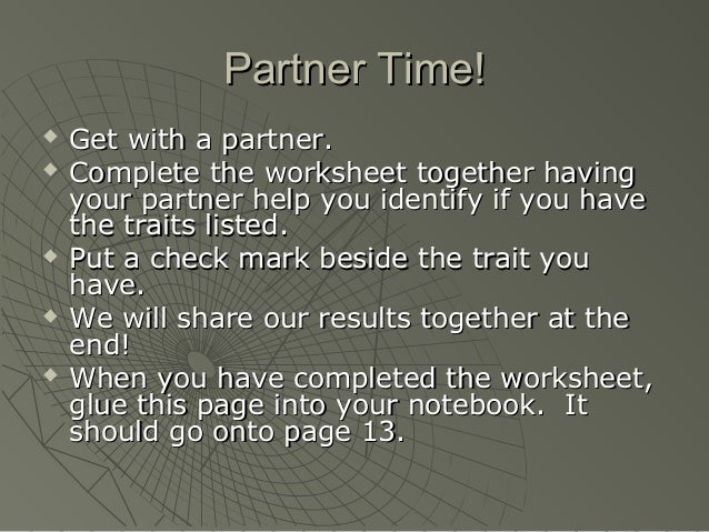 Exploring dominant and recessive traits