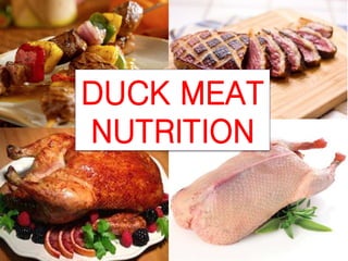 DUCK MEAT
NUTRITION
 