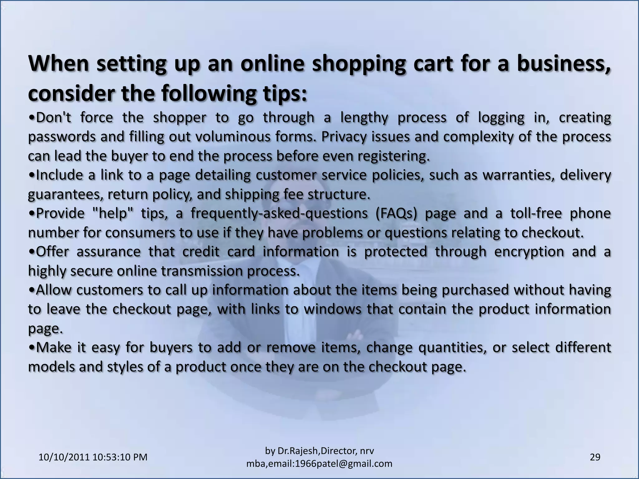 Develop visuals that are useful, not flashy and distracting. Useful visuals include illustrations or photos of products, graphics that separate categories of products, or maps with directions.