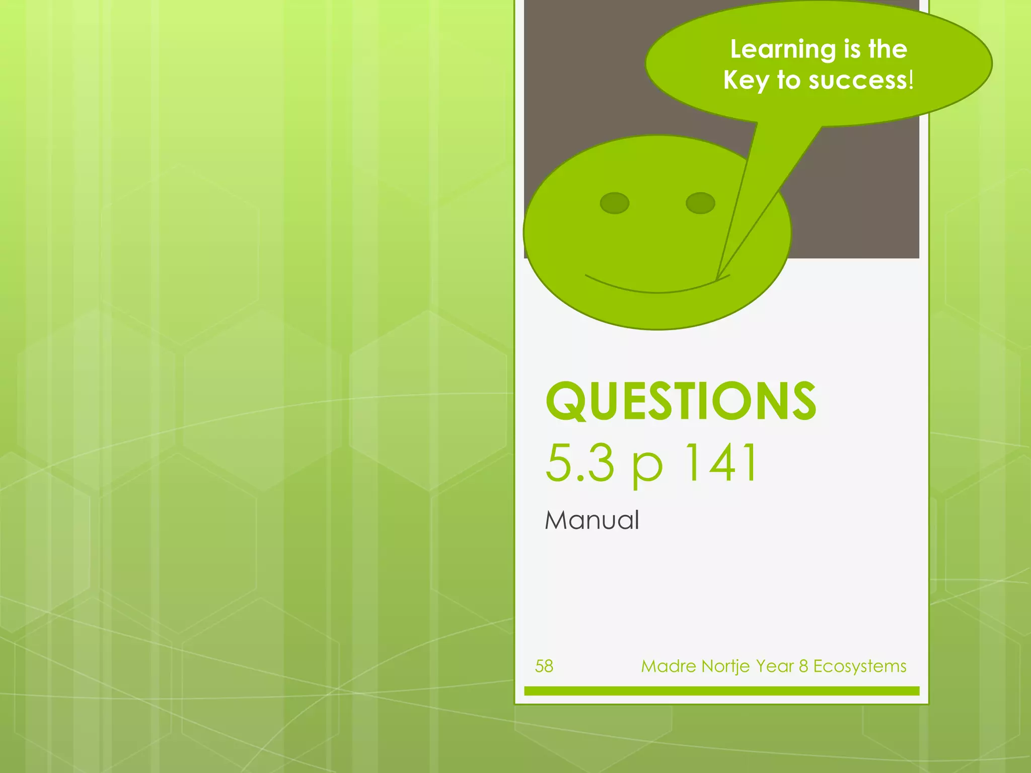 FOOD WEB  p135Interactive Tutorial Chapter 5 Food WebMadre Nortje Year 8 Ecosystems44