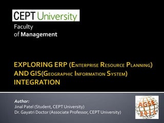 Faculty
of Management

Author:
Jinal Patel (Student, CEPT University)
Dr. Gayatri Doctor (Associate Professor, CEPT University)

 
